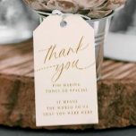 Étiquettes-cadeau Soft Romantic Gold et Cream Wedding Favor Tags<br><div class="desc">Élevez vos jetons de gratitude avec le charme intemporel de nos Tags Minimalist Cream and Gold Merci Favor. Ce délicat mélange d'esthétique moderne et d'allure romantique ajoute une touche de sophistication à votre appréciation sincère. La douce toile de fond crème, ornée d'une écriture romantique douce qui murmure "merci", donne un...</div>