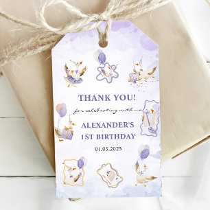 Étiquettes-cadeau Soignée Goose fête d'anniversaire
