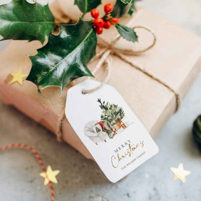 Étiquettes-cadeau Soirée de Noël (Créateur téléchargé)