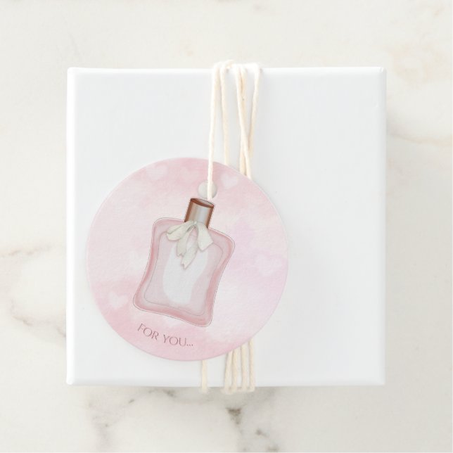 Étiquettes Cadeau Soirée Glamour Parfumée (En situation)