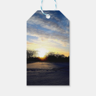 Étiquettes-cadeau Soleil d'hiver