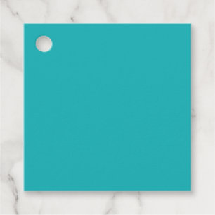 Étiquettes Cadeau Solide bleu océanique turquoise