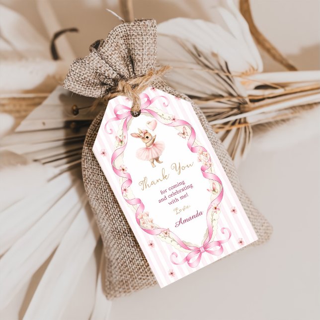 Étiquettes-cadeau Some Bunny a un an Ruban Rose Gingham 1er Annivers (Créateur téléchargé)