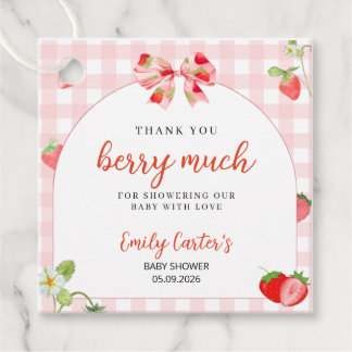 Étiquettes Cadeau Someone Berry Sweet Baby Shower Invitation