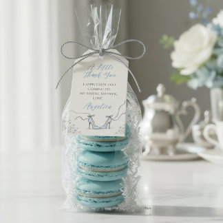 Étiquettes-cadeau Something Blue Powder Blue Heels Bridal Shower