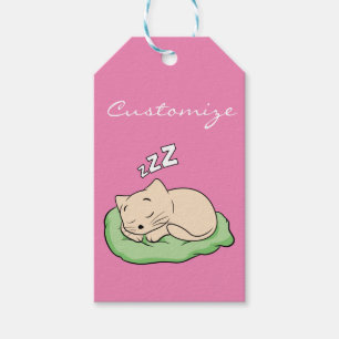 Étiquettes-cadeau Sommeil Kitty Thunder_Cove