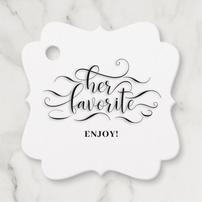 Étiquettes Cadeau Son favori (Devant)