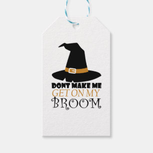 Étiquettes-cadeau Sorcière sur Halloween