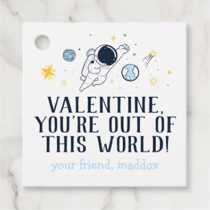 Étiquettes Cadeau Sortie de ce monde Valentine