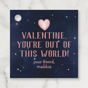 Étiquettes Cadeau Sortie de ce monde Valentine