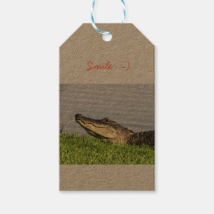 Étiquettes-cadeau Sourire d'Alligator