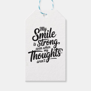 Étiquettes-cadeau Sourire fort, Lutte tranquille
