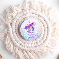 Sous la mer mignonne tortue rose baby shower faveu
