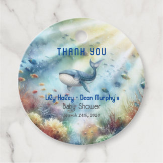 Étiquettes Cadeau Sous le Baby shower marin