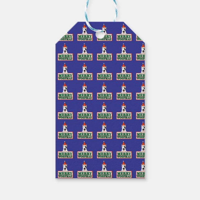 Étiquettes-cadeau Spike "Joyeux Woofmass"  (Devant)