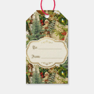 Étiquettes-cadeau Splendeur de Noël victorien