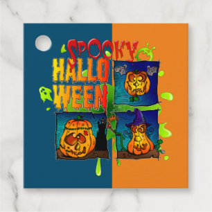 Étiquettes Cadeau Spooky Halloween