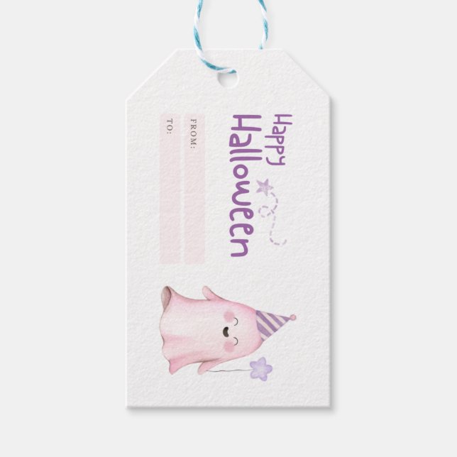 Étiquettes-cadeau Spooky Halloween Treat Label (Devant)