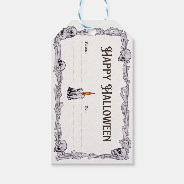 Étiquettes-cadeau Spooky Halloween Treat Label (Devant)