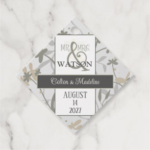 Étiquettes Cadeau Sprigs Floraux Moderne Simple Élégante Inspirété