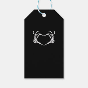 Étiquettes-cadeau Squelette Coeur main Signer Costume Drôle Hallowee