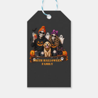 Étiquettes-cadeau Squelette Halloween Personnalisé Restez Effrayant 