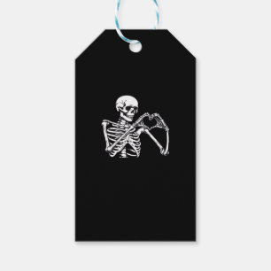 Étiquettes-cadeau Squelette Mains de coeur Signer Costume d'Hallowee