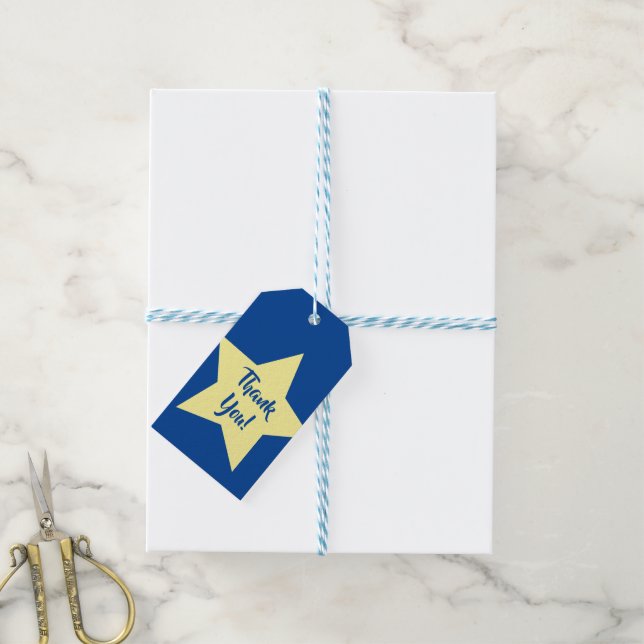 Étiquettes-cadeau Star Anniversaire de enfant Party Twinkle Twinkle  (Avec de laficelle)