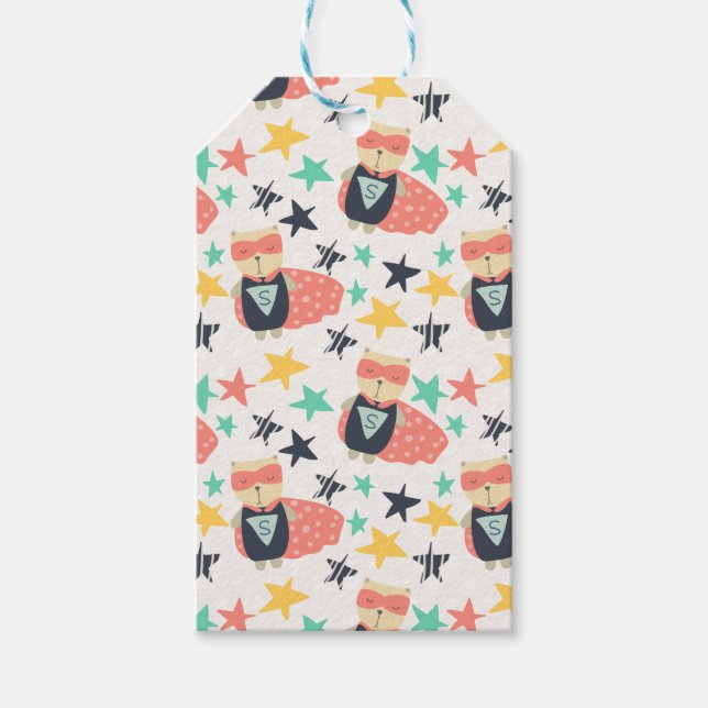 Étiquettes-cadeau Star Super Hero (Devant)