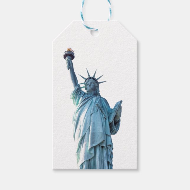 Étiquettes-cadeau Statue de la liberté (Devant)