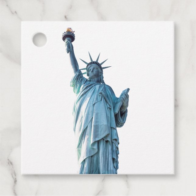 Étiquettes Cadeau Statue de la liberté (Devant)