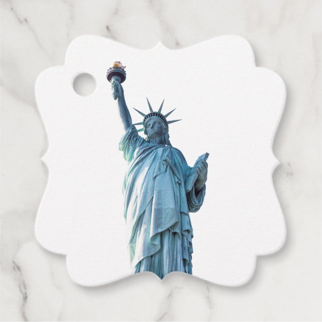 Étiquettes Cadeau Statue de la liberté (Devant)