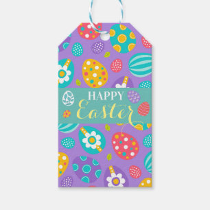 Étiquettes-cadeau Sticker Carré de Pâques joyeux