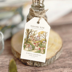 Étiquettes-cadeau Storybook Animaux Baby shower aquarelle