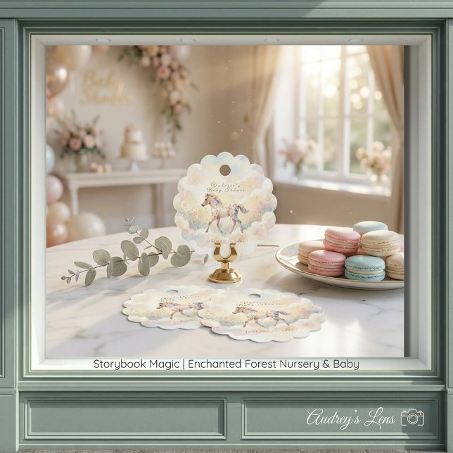 Étiquettes Cadeau Storybook Magic Enchanted Forest  (Storybook Magic Enchanted Forest Favor Tags)