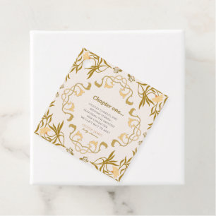 Étiquettes Cadeau Storybook notre prochain chapitre baby shower cont