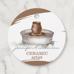 Étiquettes Cadeau Studio de poterie