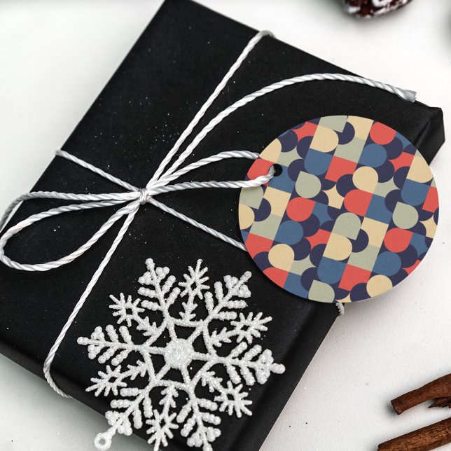 Étiquettes Cadeau Style Bauhaus (Créateur téléchargé)