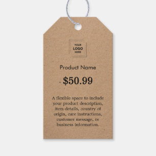 Étiquettes-cadeau Style d'étiquette de prix de produit d'entreprise