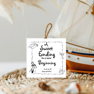 Étiquettes Cadeau Style Doodles Main Drawn Graduation favorise signe