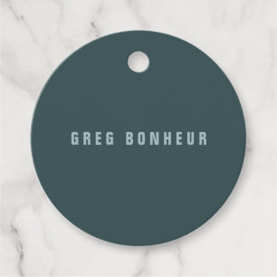 Étiquettes Cadeau Style moderne Nom de recherche   gris bleu