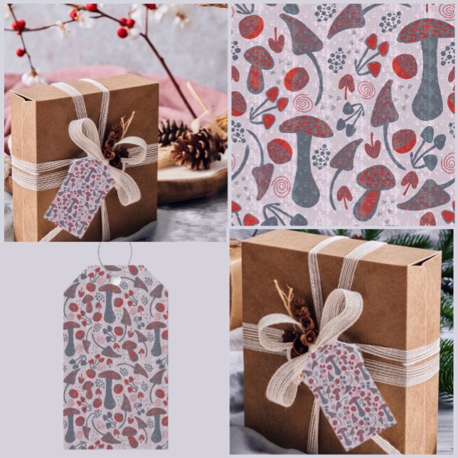 Étiquettes-cadeau Style Motif d'automne unique (Créateur téléchargé)