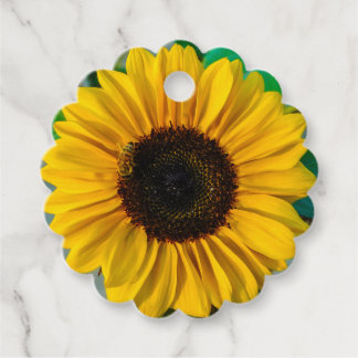 Étiquettes Cadeau Sublime Tournesol avec Abeille à Miel