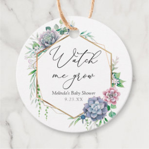 Étiquettes Cadeau Succulent Regardez-moi Augmenter Plante Favoriser 