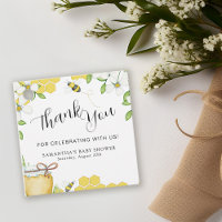 Sucré comme peut être Baby shower de miel Merci