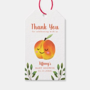 Étiquettes-cadeau Sucré Comme Un Baby shower De Pêche Faveur Merci