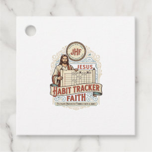 Étiquettes Cadeau Suivi de Jésus Suivi de l'habitude de la foi Jésus