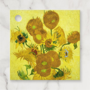 Étiquettes Cadeau Sunflowers Vincent van Gogh