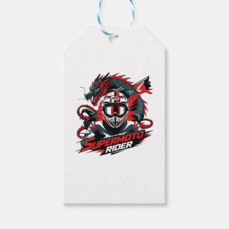 Étiquettes-cadeau Super Moto Rider � Moto
