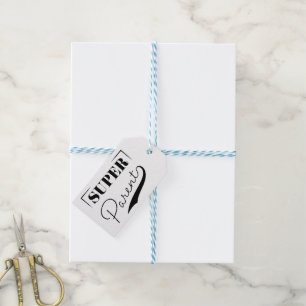 Étiquettes-cadeau Super parent